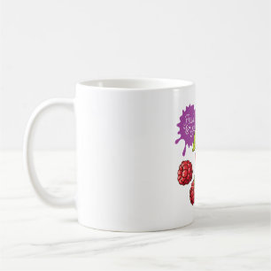 Frische rote Beeren und Kirschen Kaffeetasse