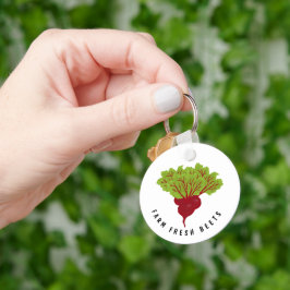 Frische Rote-Beete-Kollektion Schlüsselanhänger