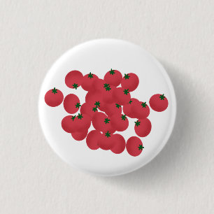 Frische rote Kirschtomaten-Cluster-Geschenk Button