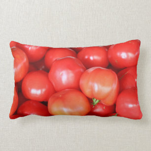 Frische rote saftige Tomaten Lendenkissen