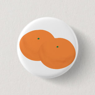 Frische saftige Orangen Obst Duo Button