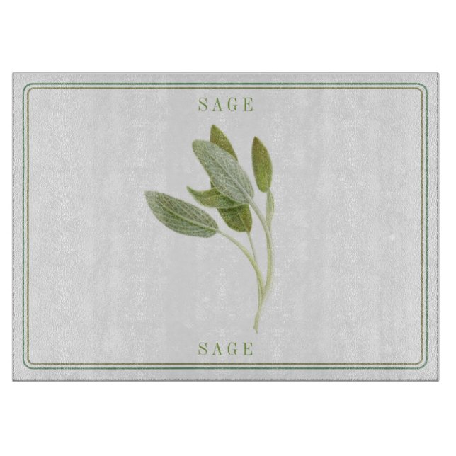 FRISCHE SAGE 15x11 Cutting Board Schneidebrett (Vorderseite)