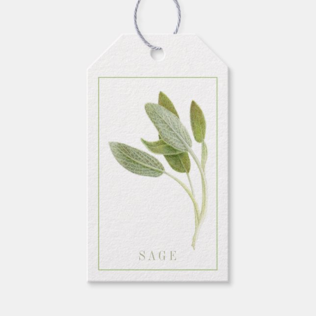 FRISCHE SAGE Geschenktasten Geschenkanhänger (Vorderseite)