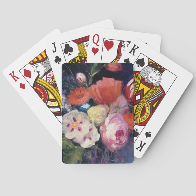 Frische Schnitt-Frühlings-Blume Spielkarten (Rückseite)