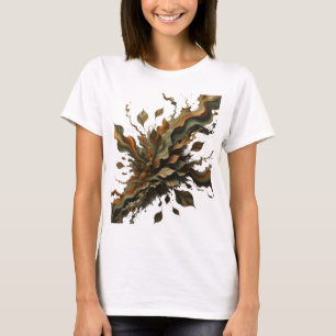 Frische Silber ABSTRACT ART individuell gestaltete T-Shirt