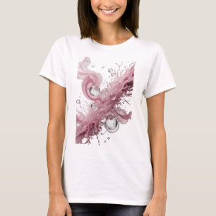 Frische Silber ABSTRACT ART Tragbare Kunst T-Shirt