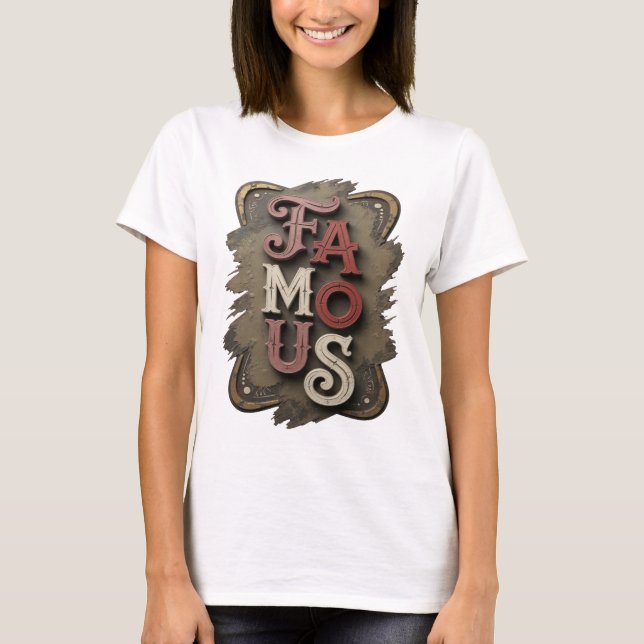 Frische silberberühmte Design T-Shirt (Vorderseite)