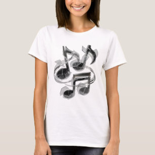 Frische silberne ABSTRACT ART Grafikdesign T-Shirt