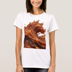 Frische silberne ABSTRACT ART Tragbare Kunst T-Shirt