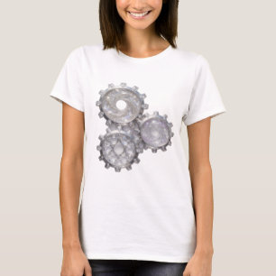Frische silberne ZAHNRÄDER DES UNIVERSUMS Grafik T T-Shirt