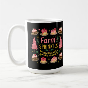 Frische Sprinklen mit Kuss Weihnachten Kaffeetasse