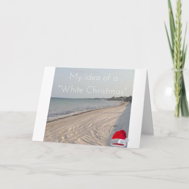 FRISCHE STRANDSCHRISTMAS GREETING-KARTE KARTE (Vorderseite)