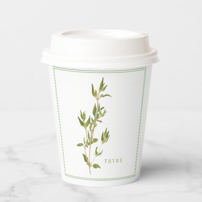 FRISCHE THYME Paper Cups Pappbecher (Vorderseite)