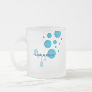 frische und kalte Glas-Tasse Mattglastasse