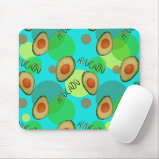 Frische und lustige Avocadomuster Mousepad