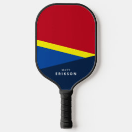 Frische und moderne Streifen mit Individuelle Name Pickleball Schläger