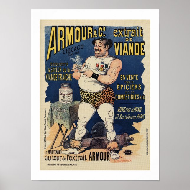 Frische Vintage Fleischextraktwerbung Poster (Vorne)