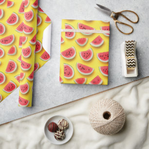 Frische Wassermelone Muster Locarno Geschenkpapier
