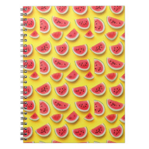 Frische Wassermelone Muster Locarno Notizblock