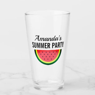 Frische Wassermelonen-Scheibe benutzerdefiniertes Glas