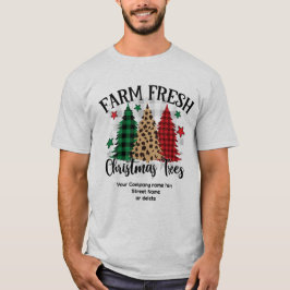 Frische Weihnachtsbäume, modern und einfach T-Shirt