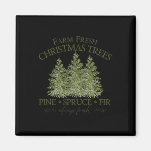 Frische Weihnachtsbäume Tanne Fichte Tannen Immer Magnet