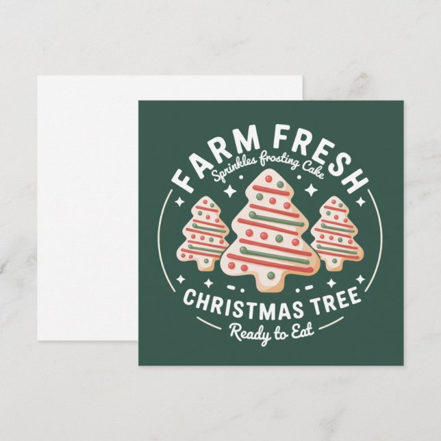 Frische Weihnachtsbaume Weihnachten Weihnachtsfest (Vorne/Hinten)