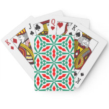 Frische Weihnachtsdrucke - Red Snowflake & Green S