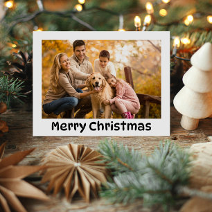 Frische Weihnachtsfamilien Foto Urlaub Postkarte