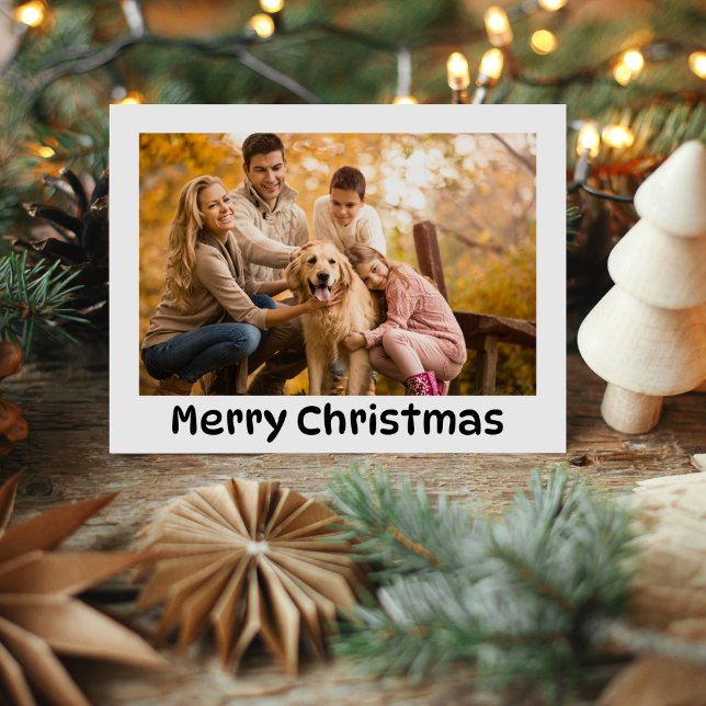 Frische Weihnachtsfamilien Foto Urlaub Postkarte (Von Creator hochgeladen)