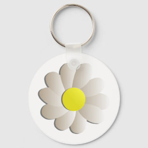 FRISCHE WEISSE BLUME, FRÜHZEIT BLUME SCHLÜSSELANHÄNGER
