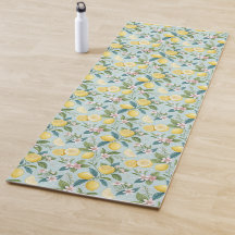 Frische Zitronen-Blumen-Botanik-Muster 