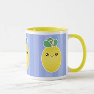 Frische Zitronen Kawaii Tasse