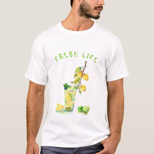 Frische Zitronensaft Cooles Getränk Lemonade Somm T-Shirt