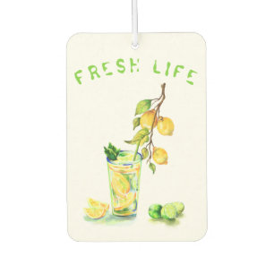 Frische Zitronensaft Cooles Getränk Lemonade Somme Autolufterfrischer