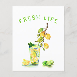 Frische Zitronensaft-Kühlgetränk-Limonade Sommerpa Flyer