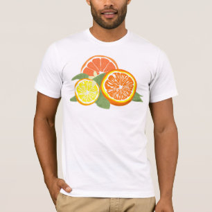 Frische Zitrus-Scheiben Orange Zitrone T-Shirt