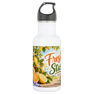 Frische Zitrussommer-Beginnung Edelstahlflasche