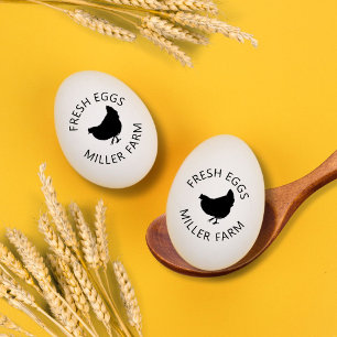 Frischeier Einfache Hen-Monogramm-Briefmarke Gummistempel