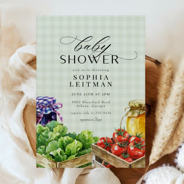 Frischer Bauer Markt Grown Baby Shower Einladung (Von Creator hochgeladen)