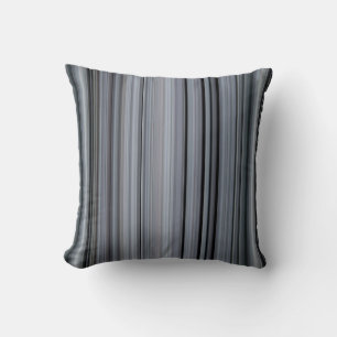 Frischer Blaubeer Blau Streifen Kissen