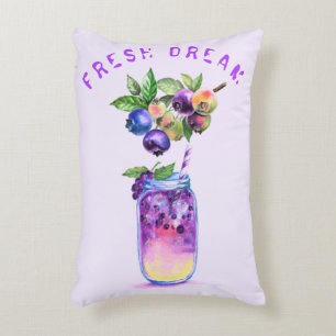 Frischer Blueberry Drink Kissen - Eigener Text