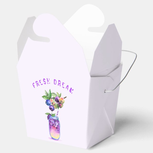 Frischer Blueberry Juice Cool Drink - Sommer Party Geschenkschachtel (Geöffnet)