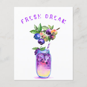 Frischer Blueberry Juice Cool Drink - Sommercockta Flyer