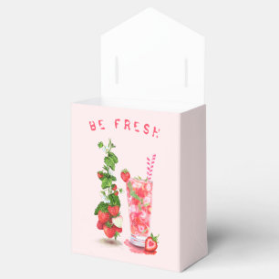 Frischer Erdbeersaft Cooler Drink - Sommerfrüchte Geschenkschachtel