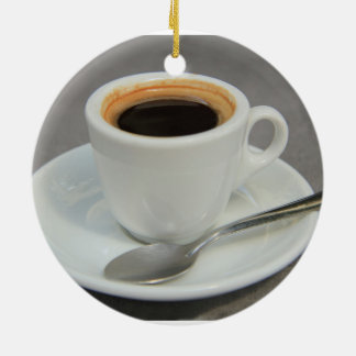 Frischer Espresso Keramik Ornament