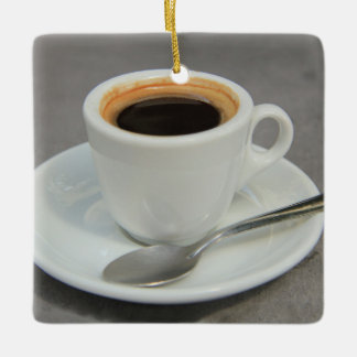 Frischer Espresso Keramikornament