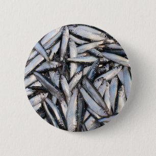 Frischer Fisch - Lebensmittelzutaten. Button