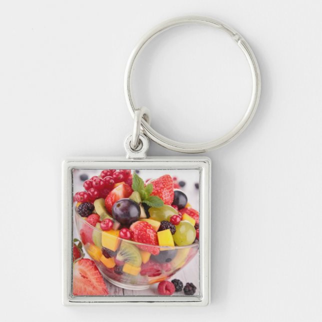 Frischer Fruchtsalat Schlüsselanhänger (Vorne)