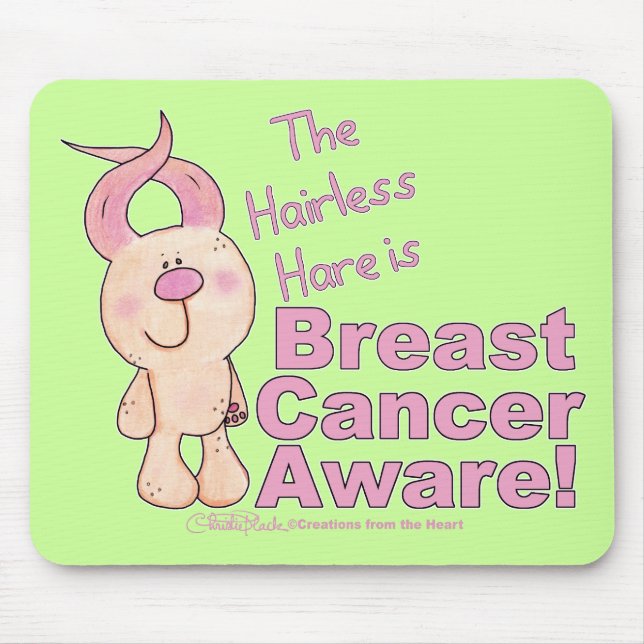 Frischer Hase ist Brustkrebs Aware Mousepad (Vorne)